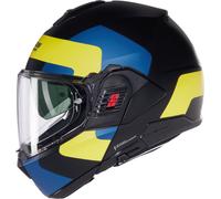 CASCO CONVERTIBILE MODULARE NOLAN N120-1 OMOCROMO BLU GIALLO NERO OPACO