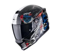 Casco COVERT FX SKULLZ Nero Rosso SCORPION - UE: S