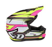 Casco Cross 6D ATR-3 Hyper Rosa Neon Lucido-Giallo S Giallo