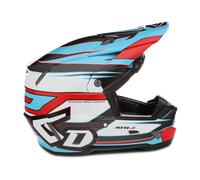 Casco Cross 6D ATR-3 Hyper Rosso/Ciano LucidoXL Rosso,Ciano Lucido