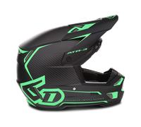 Casco Cross 6D ATR-3 Nova Verde Neon Opaco M Verde