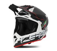 Acerbis Steel Carbon S23, casco a croce S male Opaco Nero/Rosso/Bianco