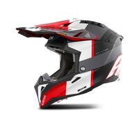 Casco Cross Airoh Aviator 3 Grigio/Rosso OpacoL Grigio,Rosso Opaco