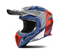 Airoh Aviator Ace 2 Engine Casco da motocross, blu-arancione, taglia XS per maschi
