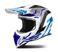 Casco Cross Airoh Aviator Ace 2 Ground Grigio/Blu lucidoS Grigio,Blu lucido