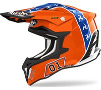 Casco Cross Airoh Strycker Hazzard in fibra lucido L
