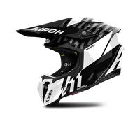 Casco motocross Airoh Twist 3 Thunder nero-bianco lucido L