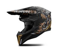 Casco Cross Airoh Wraaap Cyborg Nero opacoS Nero opaco