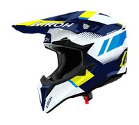 Airoh Casco Off-Road WRAAAP VISION Giallo/Blu Gloss Taglia S