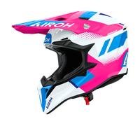 Casco Off-Road Airoh WRAAAP VISION Pink Gloss