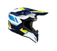 Casco Off-Road Airoh WRAAAP VISION Yellow/Blue Gloss Taglia:XL
