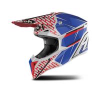 Airoh Wraap Idol Casco Motocross, rosso-blu, taglia 2XL