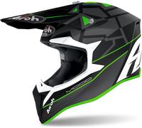 Casco cross Airoh Wraap Mood Verde opaco XS