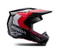 Casco Cross Alpinestars Honda S-M5 Nero Lucido/RossoL Nero Lucido,Rosso