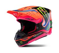 Casco SUPERTECH M10 DEEGAN MONSTER Arancione Fluo Rosa ALPINESTARS - UE: M