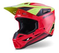 casco cross alpinestars s-m3 fray - rosso / gialla / nero XL