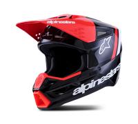 Alpinestars S-M3 Radium Casco da motocross, nero/rosso, Taglia S (55/56)