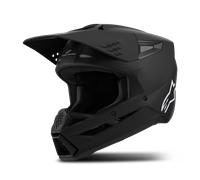 Casco Cross Alpinestars SM3 Solid Nero OpacoXS Nero Opaco