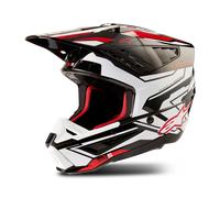Alpinestars S-M5 Action 2, casco da motocross XL male Nero/Bianco/Rosso