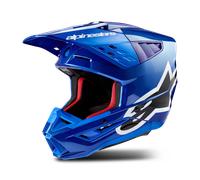 Alpinestars S-M5 Corp 2024 Casco Motocross, blu, taglia XL