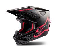 Alpinestars S-M5 Corp 2024 Casco Motocross, nero-rosa, taglia S