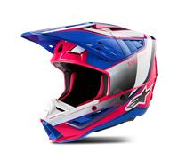 Casco Cross Alpinestars SM5 Sail Bianco/Rosa/Blu SmaltatoXL Bianco,Rosa,Blu Smaltato