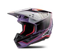 Alpinestars S-m5 Sail Ece22.06 Off-road Helmet Grigio,Viola L