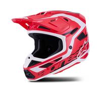 Alpinestars S-M7 Deed Casco da motocross, nero-rosso, taglia M per maschi
