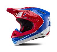 Alpinestars Supertech S-M10 Aeon 2024 Casco Motocross, bianco-rosso-blu, taglia S per maschi