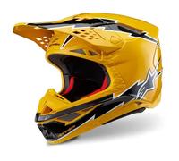 Alpinestars Supertech S-M10 Ampress Casco da Motocross Nero e Giallo M