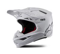Alpinestars Supertech S-M10 Solid 2024 Casco Motocross, bianco, taglia M per maschi