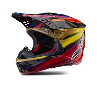 ALPINESTARS ALPINESTARS - Casco Supertech S-M10 Gold Giallo / Rio Rosso Glossy 2024 M