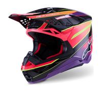 Casco Cross Alpinestars Supertech S-M10 Era Rosa/Viola/GialloS Rosa,Viola,Giallo