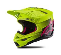Alpinestars Supertech S-M10 Unite, casco da motocross M male Giallo Fluo/Nero/Fucsia