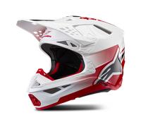Alpinestars Supertech S-M10 Unite, casco da motocross XS male Bianco/Rosso/Nero