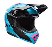 Bell Moto-10 Spherical Fluid, casco da motocross L male Nero/Turchia/Fucsia