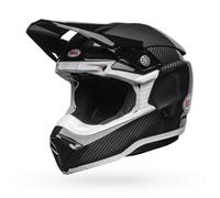 Casco Off-Road Bell Moto-10 Spherical Solid Gloss Black/White Taglia:XXL