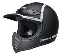 Casco Cross Bell Moto-3 2023 Fasthouse Old Road Nero Bianco L