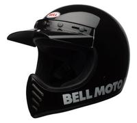 Casco Cross Bell Moto-3 Nero Lucido XL