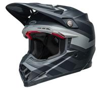 Casco Cross Bell Moto-9s Flex 2024 Banshee Nero Argento L