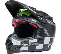 Casco Cross Bell Moto-9s Flex 2025 Fasthouse Smoke Bomb Nero Giallo L