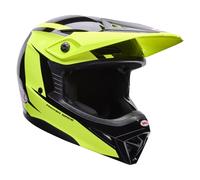Bell MX-10 MIPS Talon Casco da motocross, nero-giallo, taglia XS per maschi