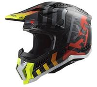 LS2 LS2 - Casco MX703 X-Force Barrier H-V Giallo / Rosso XS