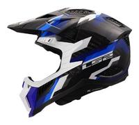 LS2, Casco Moto Cross X-FORCE PHANTOM Blue White, XS