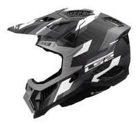 LS2, Casco Moto Cross X-FORCE PHANTOM Black Grey, S