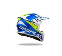 CASCO CROSS ENDURO MOTARD OFFROAD FUORISTRADA UFO INTREPID 2024 BLU GIALLO XL
