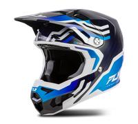 Fly Racing Formula S Carbon Byte, casco da motocross M female Carbonio/Blu/Blu Scuro/Bianco