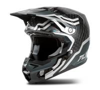 Fly Racing Formula S Carbon Byte, casco da motocross S female Carbonio/Grigio/Nero/Argento