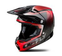 §Casco Cross FLY Racing Formula S Protocol Nero Carbonio-Rosso§