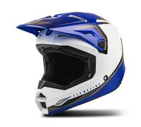 Fly Racing Kinetic Vision Casco Motocross, bianco-blu, taglia S
